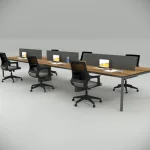 Six Ear Workstation Walnut